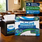 Otro lado del empaque de Servilletas Mimlot Tipo Z - 160 Unidades