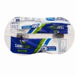 Otro lado del empaque de Papel Higiénico Sanitisu Jumbo 4 Rollos Doble Hoja - 9 Pulgadas - 250 Metros