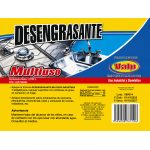 Otro lado del empaque de Desengrasante Multiuso Industrial y Doméstico Valp – 3,785 Litros