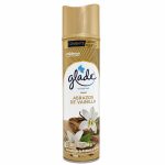 Frente del empaque de Glade Aromatizante Aerosol Abrazos de Vainilla 360 ml