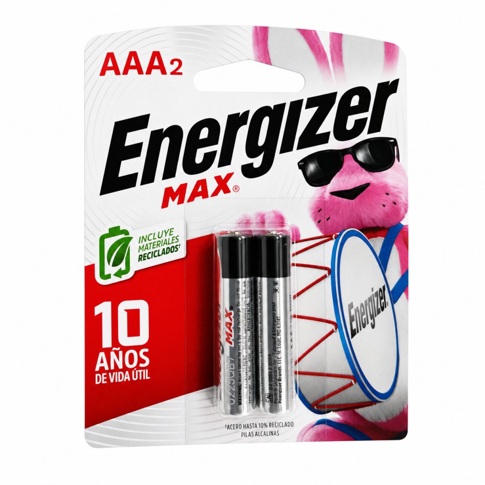 Pilas Alcalinas Energizer Max AAA - 2 Pilas