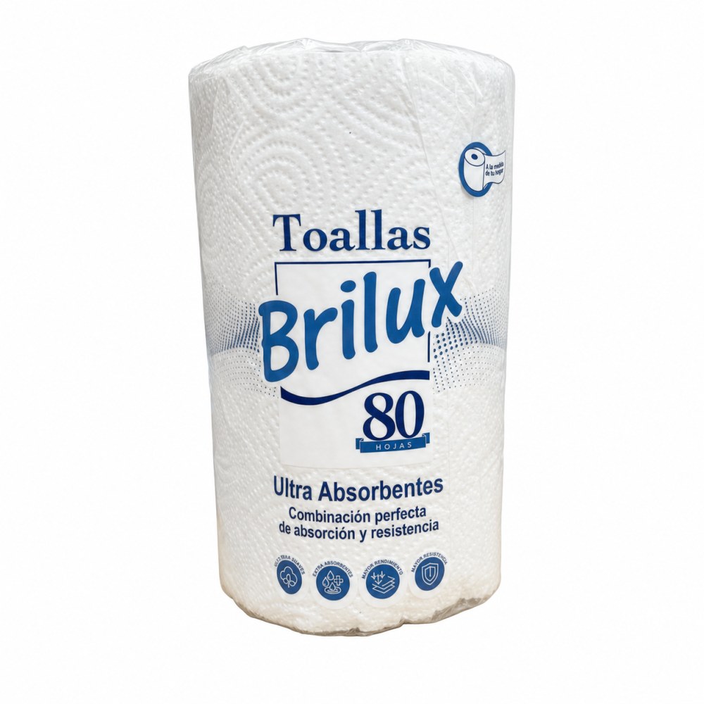 Frente del empaque de Toallas Ultra Absorbentes Birlux - 80 Hojas
