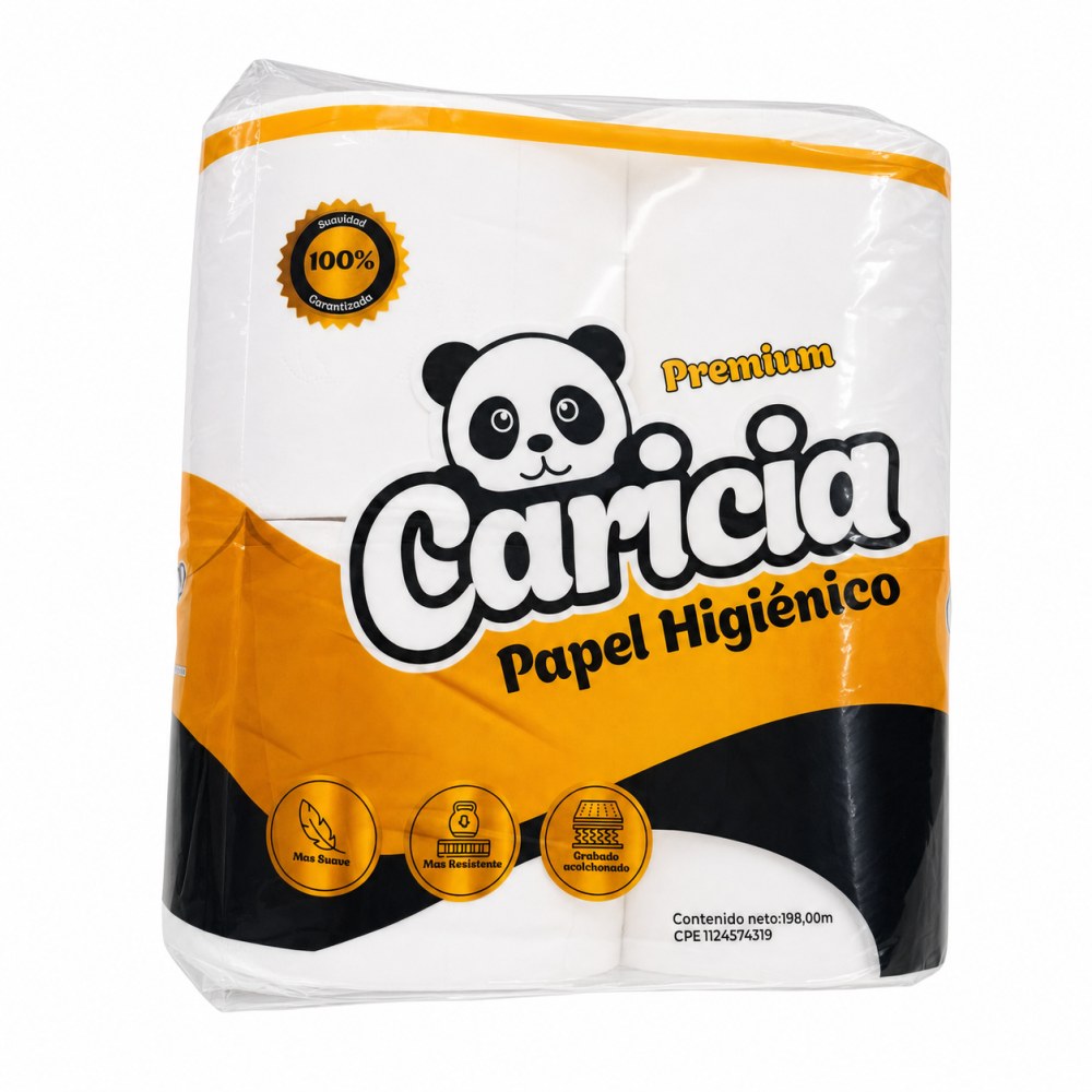 Papel Higiénico Caricias Premium 4 Rollos