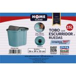 Otro lado del empaque de Tobo con Escurridor y Ruedas Home Clear - 15 Litros