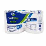 Otro lado del empaque de Papel Higiénico Sanitisu Jumbo 4 Rollos Doble Hoja - 9 Pulgadas - 250 Metros