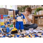 Otro lado del empaque de Lego - Niño Limpiado La Casa