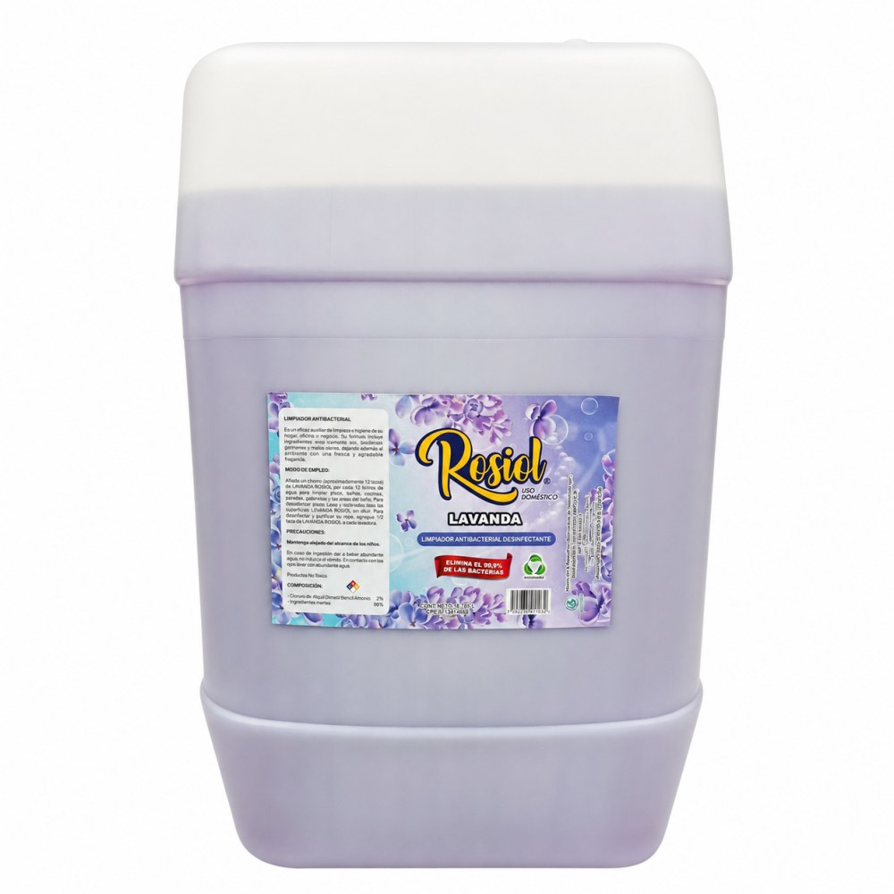 Limpiador Antibacterial Rosiol Lavanda - 20 Litros