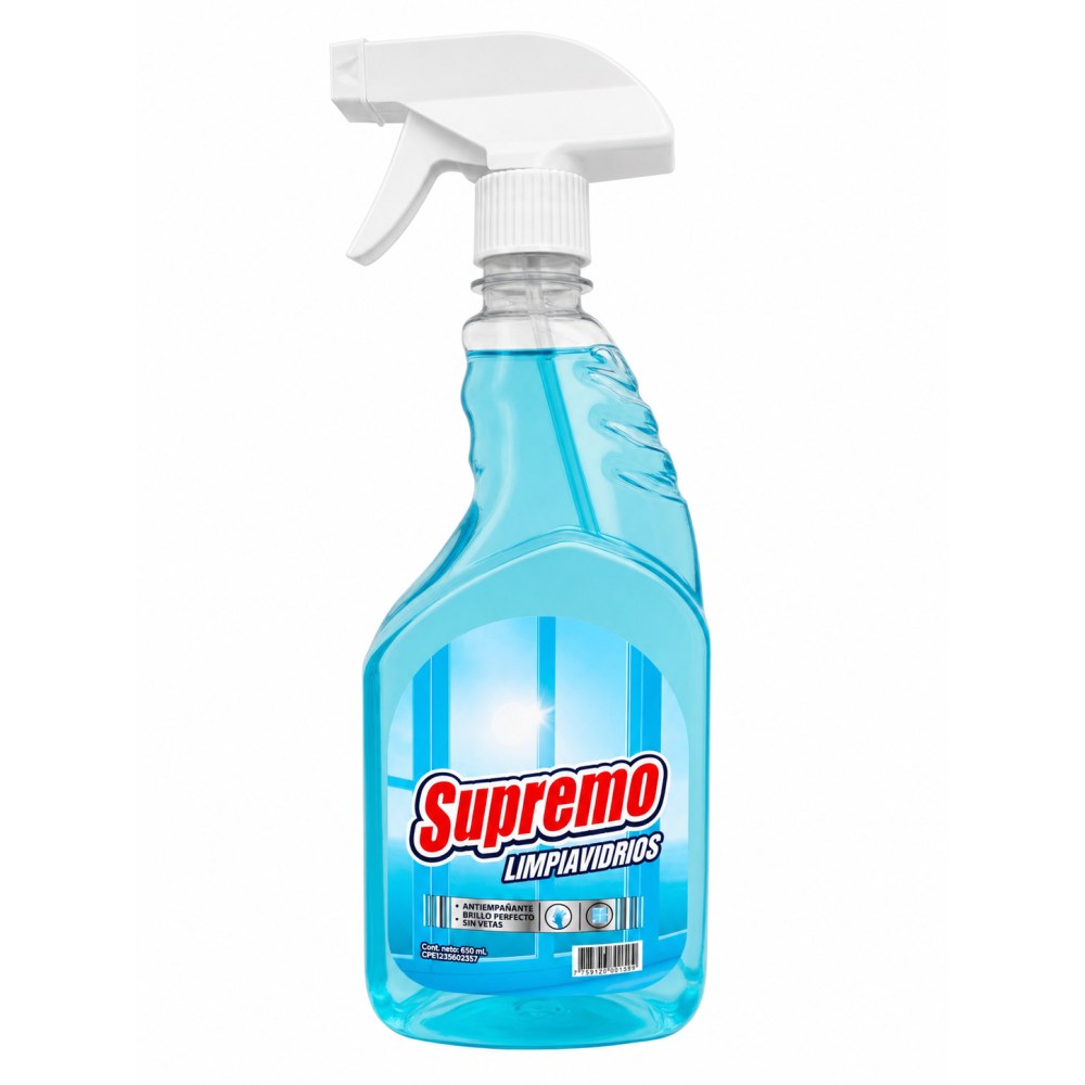 Limpiavidrios Supremo con Atomizador 650 ml
