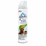 Frente del empaque de Glade Oust Eliminador de Olores Frescura Campestre 360 ml