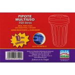 Otro lado del empaque de Pipote Multiuso Azul Alfa Hogar - 150 Litros