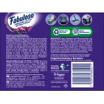 Otro lado del empaque de Fabuloso Limpiador Multiusos Ultra Frescura Lavanda – 1 Litro