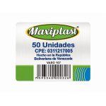 Otro lado del empaque de Vasos Plásticos Transparentes Maxiplast #107 - 10 oz - 50 Unidades