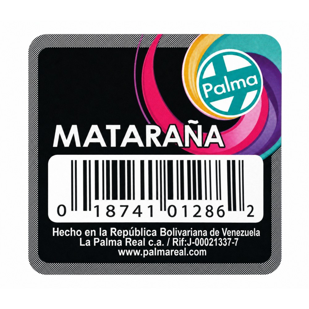 Otro lado del empaque de Cepillo Mataraña Palma - Azul