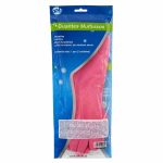 Otro lado del empaque de IZY Clean Guantes Multiusos Rosa Talla S
