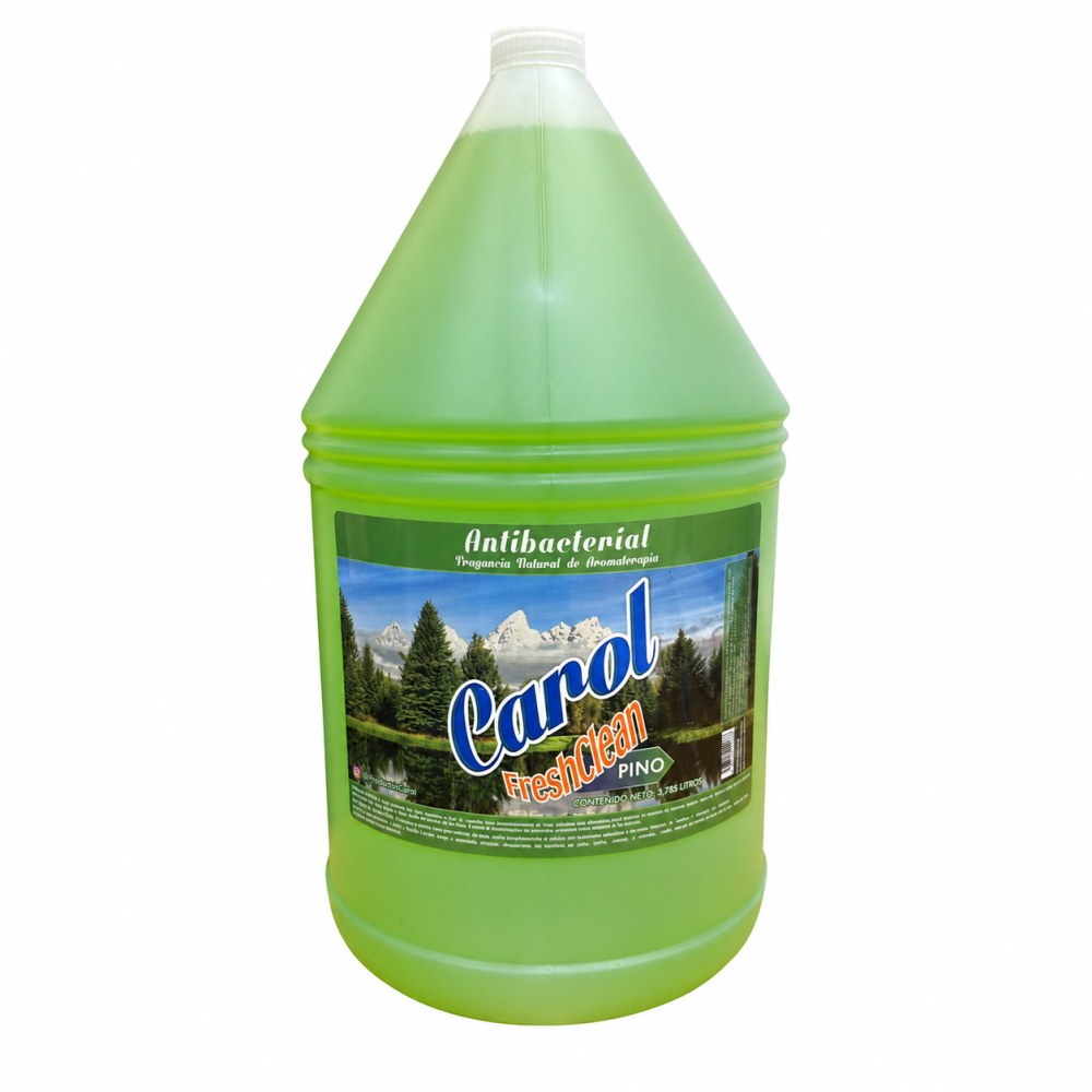 Frente del empaque de Antibacterial FreshClean Pino Carol - 3,785 Litros