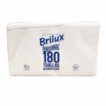 Frente del empaque de Toallas Intercaladas Brilux -  180 Unidades