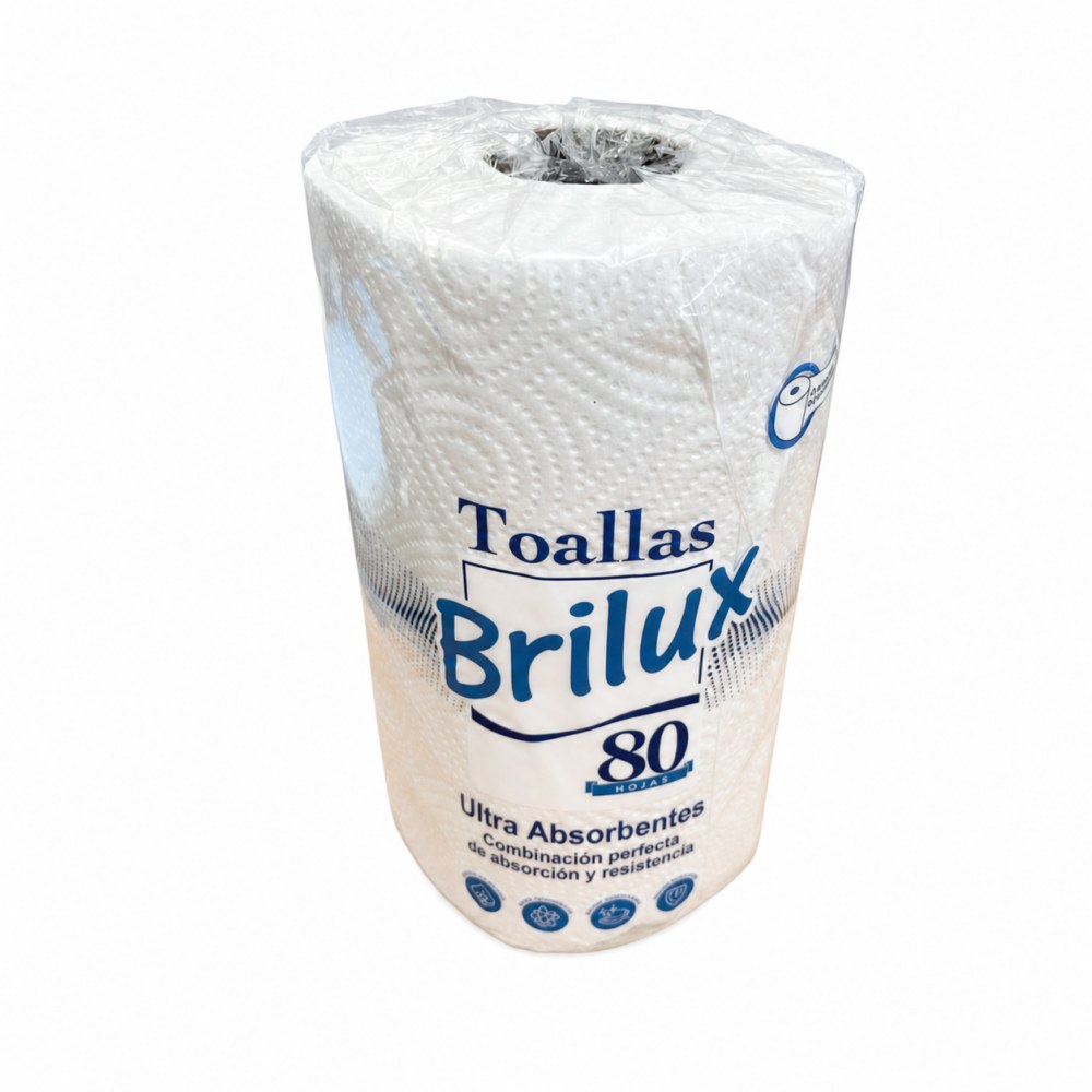 Otro lado del empaque de Toallas Ultra Absorbentes Birlux - 80 Hojas