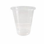 Otro lado del empaque de Vasos Plásticos Transparentes Maxiplast #77 - 7 oz - 100 Unidades